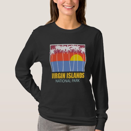 National Park Virgin Islands St John Souvenir Palm T-Shirt (Vorderseite)