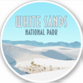 National Park White Sands New Mexico Aufkleber (Vorderseite)