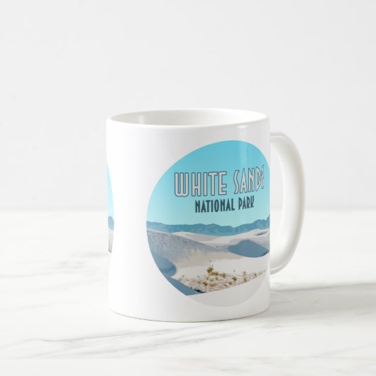 National Park White Sands New Mexico Kaffeetasse (VorderseiteRechts)