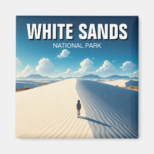 National Park White Sands New Mexico Magnet