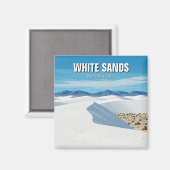 National Park White Sands New Mexico Magnet (Vorderseite/Rückseite)