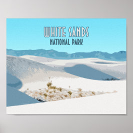 National Park White Sands New Mexico Poster