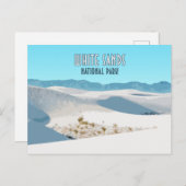 National Park White Sands New Mexico Postkarte (Vorne/Hinten)