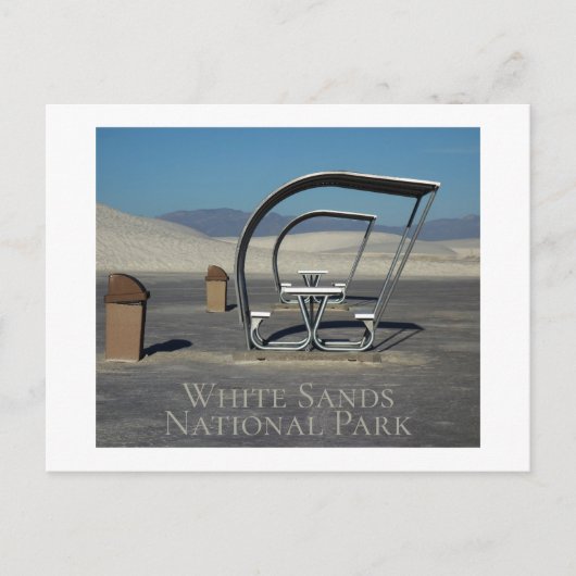 National Park White Sands New Mexico Postkarte (Vorderseite)
