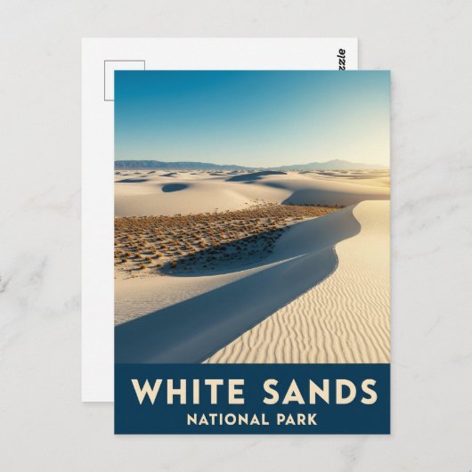 National Park White Sands New Mexico Postkarte (Vorne/Hinten)