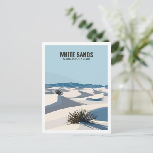 National Park White Sands New Mexico USA Postkarte (Stehend Vorderseite)