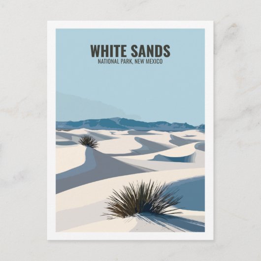 National Park White Sands New Mexico USA Postkarte (Vorderseite)