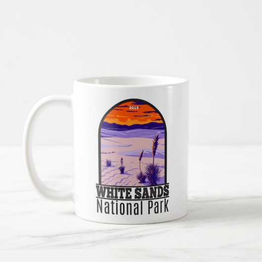 National Park White Sands New Mexico Vintag Kaffeetasse (Links)