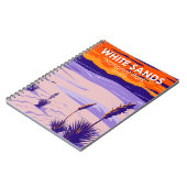 National Park White Sands New Mexico Vintag Notizblock (Linke Seite)