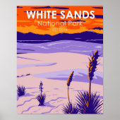 National Park White Sands New Mexico Vintag Poster (Vorne)