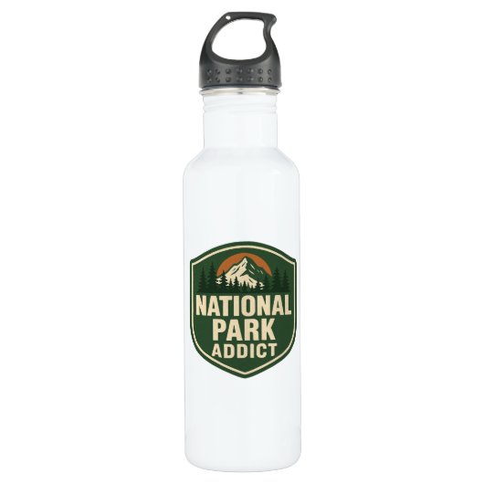 National Parks Addict Premium Edelstahlflasche (Vorderseite)