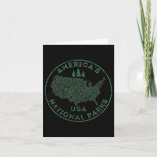 National Parks Map Wandern Camping Außenbereich Karte