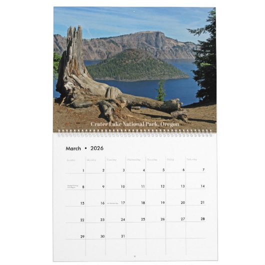 National Parks Photographic 12-Month 2026 Calendar Kalender (Mär 2026)
