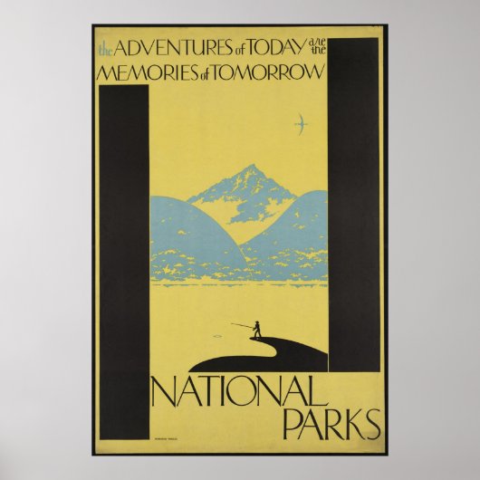 National Parks Vintage Travel Poster und Retro (Vorne)