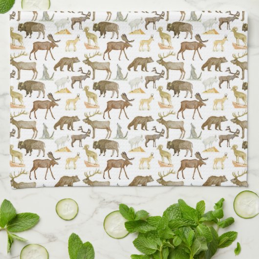 National Parks Wildlife Teetuch Geschirrtuch (Gefaltet)