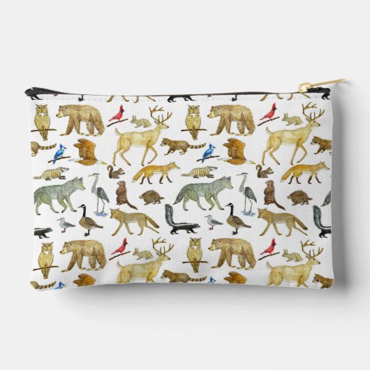 National Parks Wildlife Zipper Pouch Zubehörtasche (Rückseite)