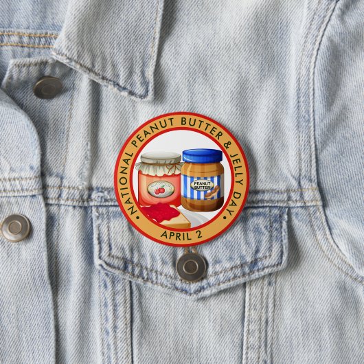 National Peanut Butter & Jelly Day Button (Beispiel)