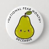 National Pear Month Button (Vorderseite)