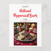 National Peppermint Bark Day | Dec 1st Postkarte (Vorderseite)