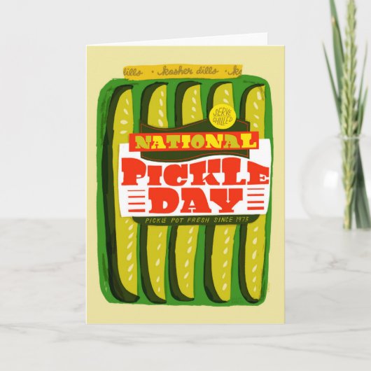 National Pickle Day November 14 Karte (Vorderseite)
