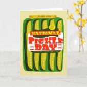 National Pickle Day November 14 Karte (Gelbe Blume)