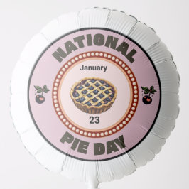 National Pie Day Cherry Pie Ballon
