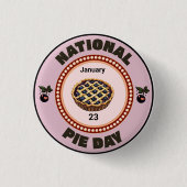 National Pie Day Cherry Pie Button (Vorderseite)