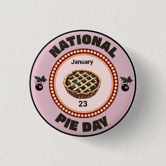 National Pie Day Cherry Pie Button