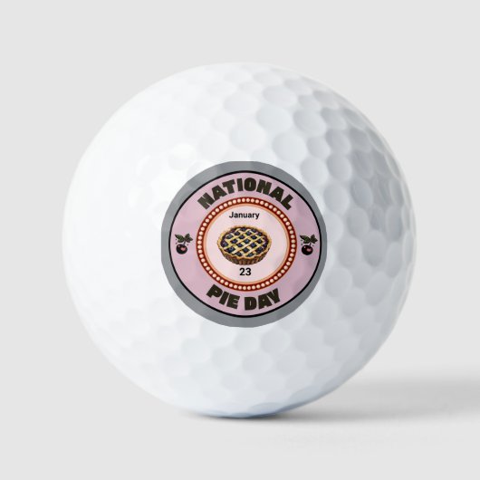 National Pie Day Cherry Pie Golfball (Vorderseite)
