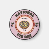 National Pie Day Cherry Pie Magnet (Vorne)