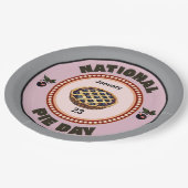 National Pie Day Cherry Pie Pappteller (Schrägansicht)