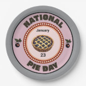 National Pie Day Cherry Pie Pappteller (Vorderseite)