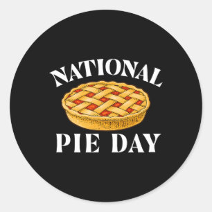 National Pie Day - Pi Day Science Mathe Lover Runder Aufkleber