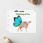 National Pig Day #2 Notecard Mitteilungskarte (Vorderseite/Rückseite Beispiel)