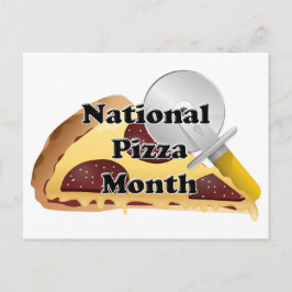 National Pizza Month Postkarte