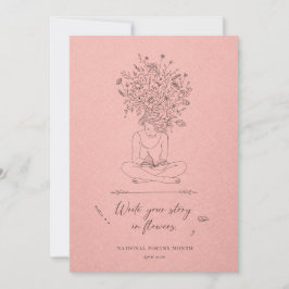 National Poetry Month Write Your Story  Feiertagskarte