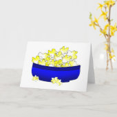 National Popcorn Popping Month Karte (Gelbe Blume)