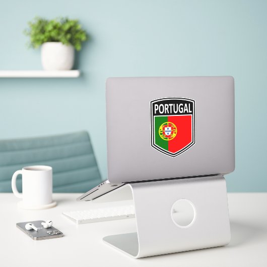 National - Portugal Aufkleber (Laptop auf Schreibtisch)