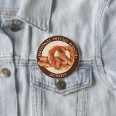 National Pretzel Month, Oktober, Softbretzel Button (Beispiel)
