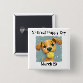 National Puppy Day  Button (Vorne & Hinten)