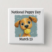 National Puppy Day  Button (Vorderseite)