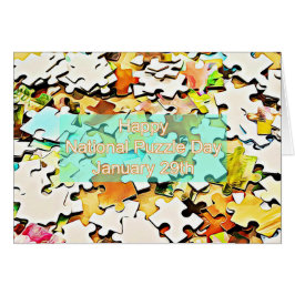 National Puzzle Day 29. Januar Card