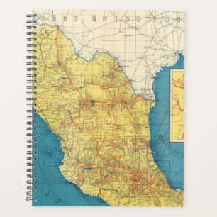 National Railroads of Mexico Map Planer