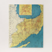 National Railroads of Mexico Map Puzzle (Vertikal)