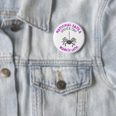 National Rett a Spider Day März 14. Button (Beispiel)
