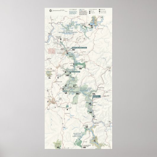 National River Gorge Poster (Vorne)