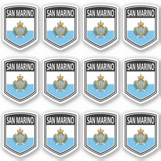National - San Marino Aufkleber (Vorderseite)