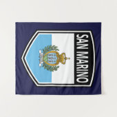 National - San Marino Wandteppich (Vorderseite (Horizontal))