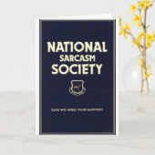 National-Sarcasm-Society Karte (Gelbe Blume)