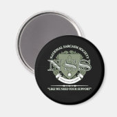 National Sarcasm Society Magnet (Vorderseite/Rückseite)